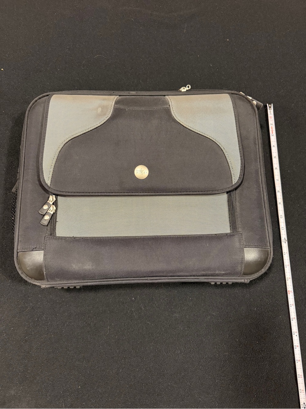 Dell Black and Gray Laptop Messenger Bag